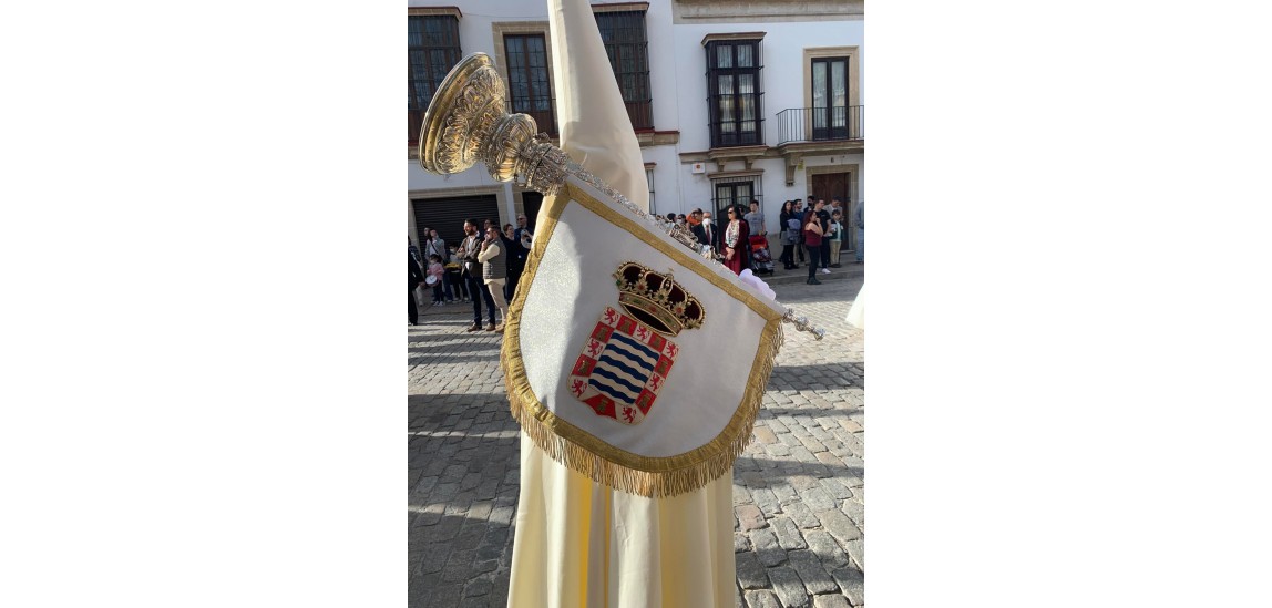 Paños de bocina de la Hermandad del Transporte (Jerez de la Fra.)